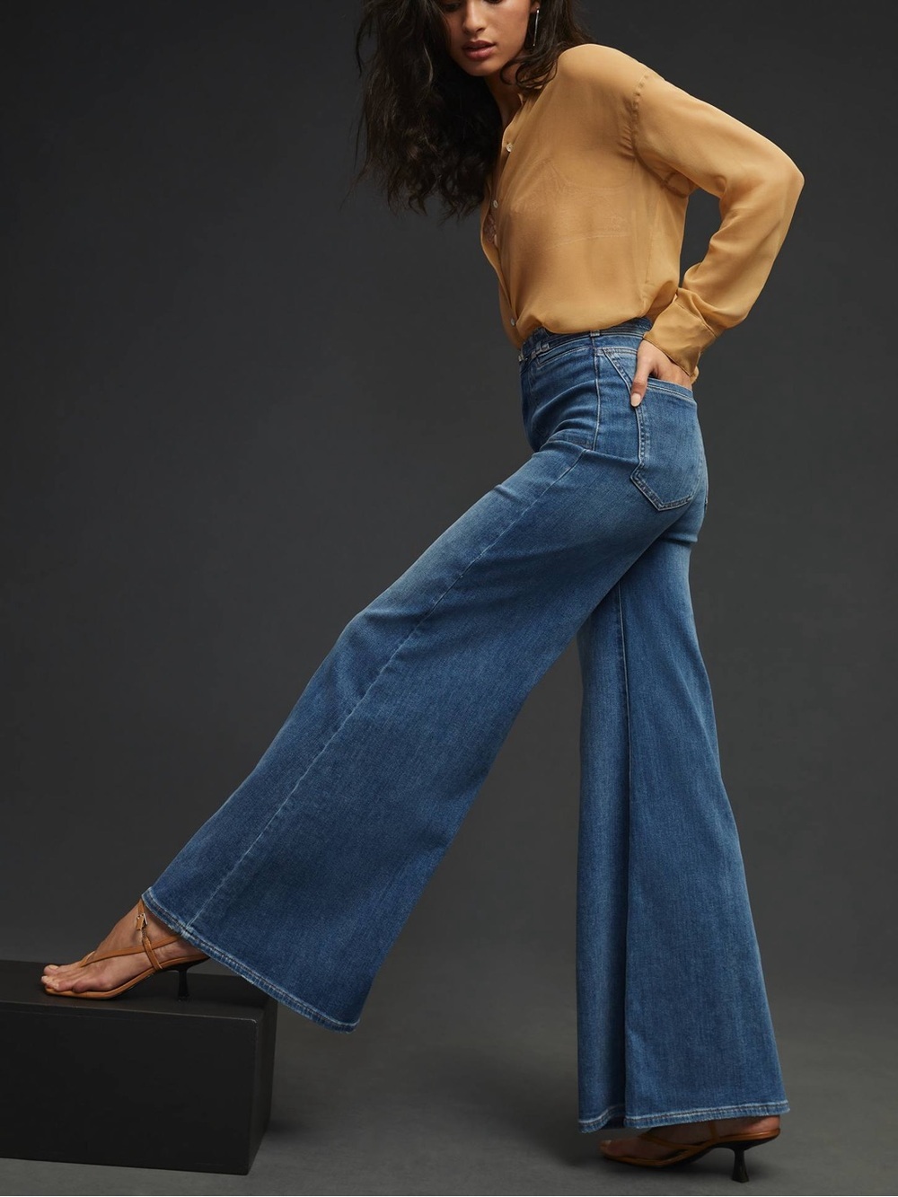 Pilcro Anthropologie Uptown High-Rise Wide-Leg Jeans - Picture 7 of 13